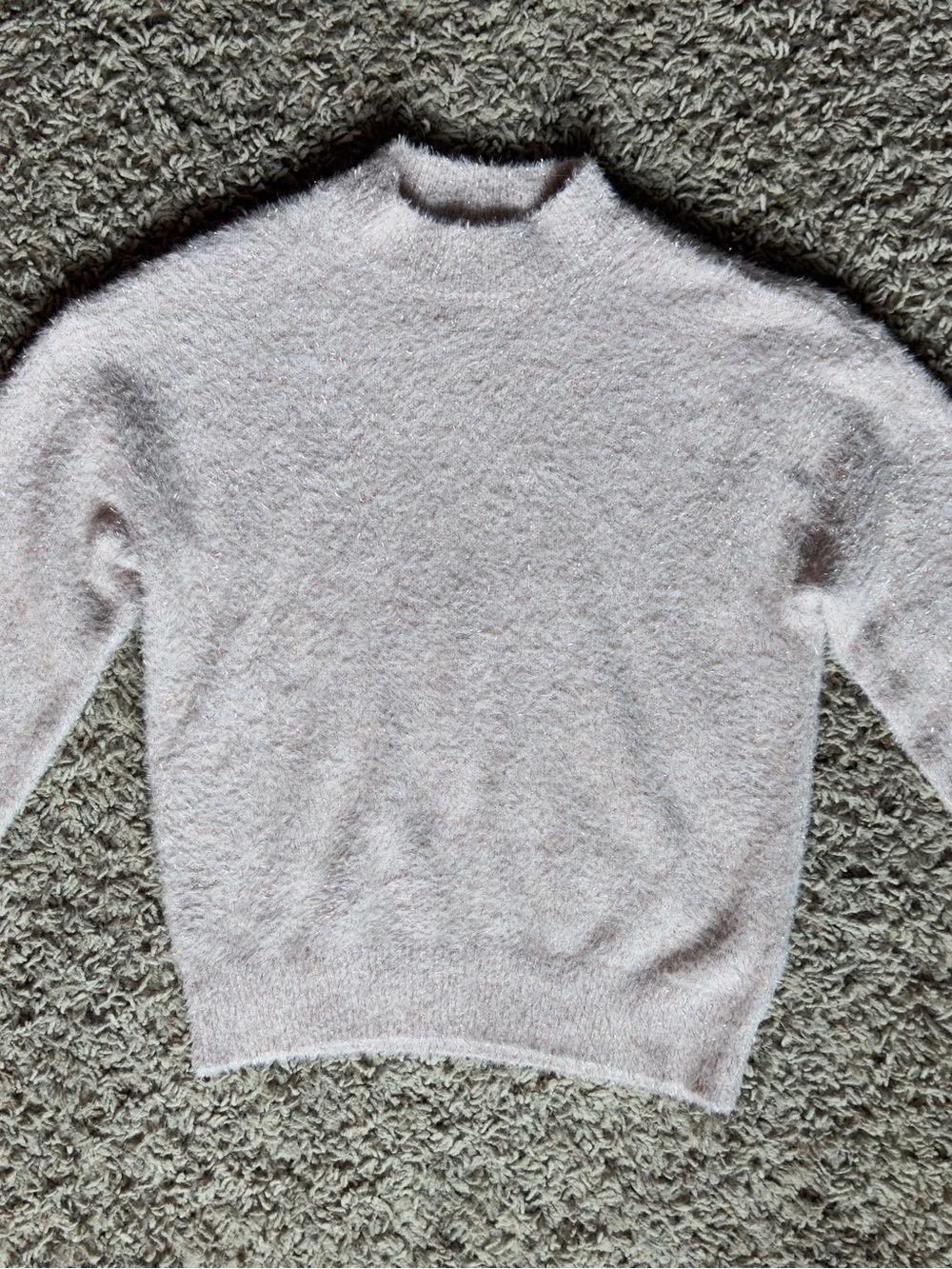 art class Cozy Plush Crewneck Sweater in Pale Pink